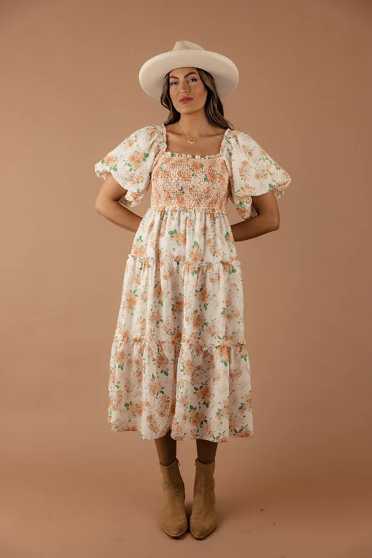 Charlotte Rose Smocked Midi