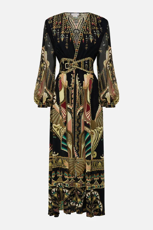 PEAKED WAISTBAND LONG DRESS THEY CALLED HER NEFERTARI