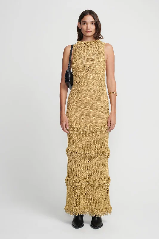 LEONARDO CROCHET DRESS - GOLDEN CROCHET