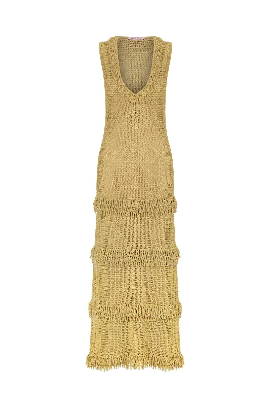 LEONARDO CROCHET DRESS - GOLDEN CROCHET