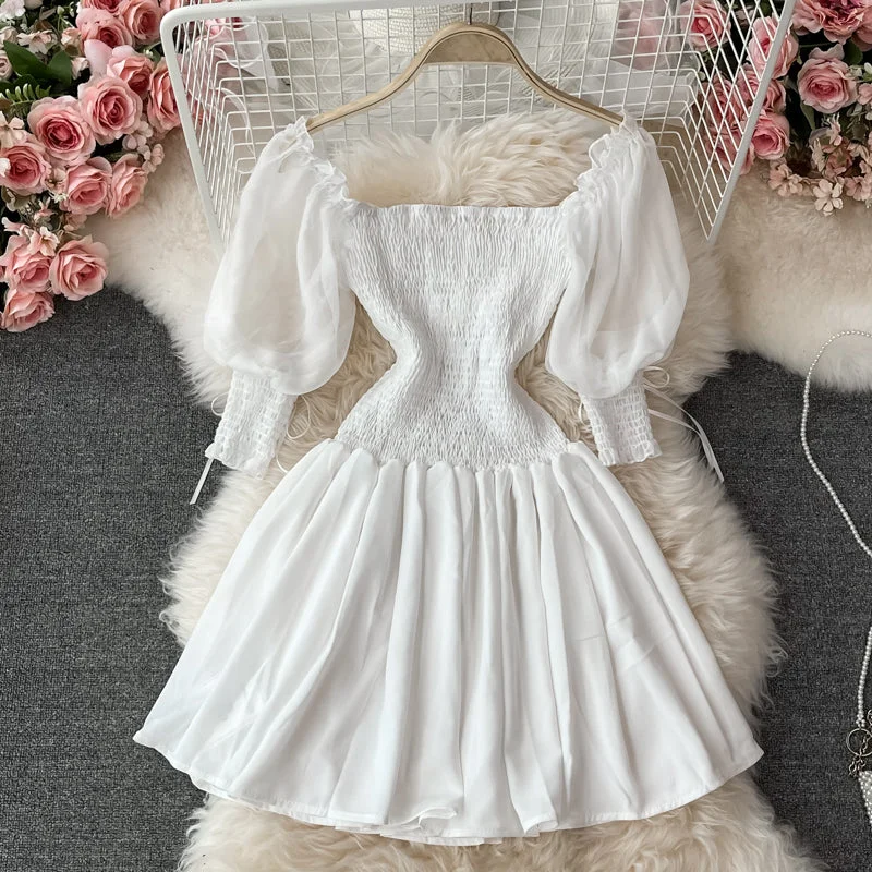 Cute A line short dress fashion dress  625